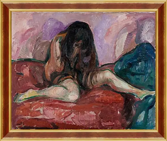 Картина в раме - Weeping Nude. Эдвард Мунк