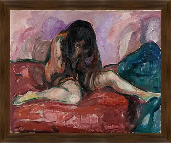 Картина в раме - Weeping Nude. Эдвард Мунк