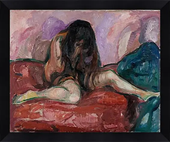 Картина в раме - Weeping Nude. Эдвард Мунк