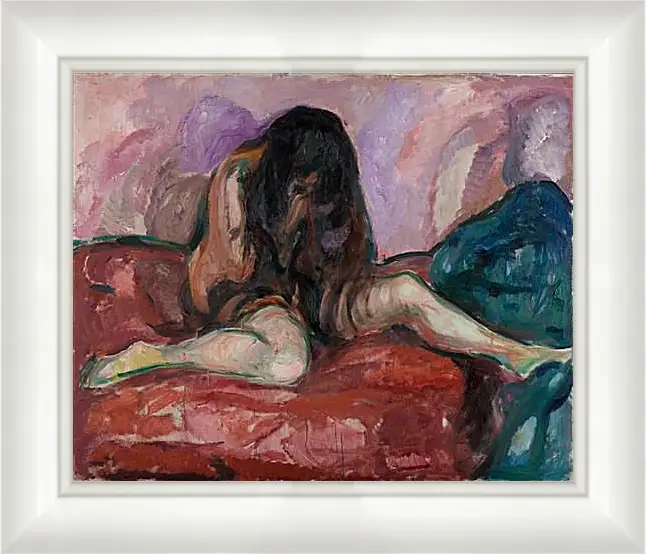 Картина в раме - Weeping Nude. Эдвард Мунк