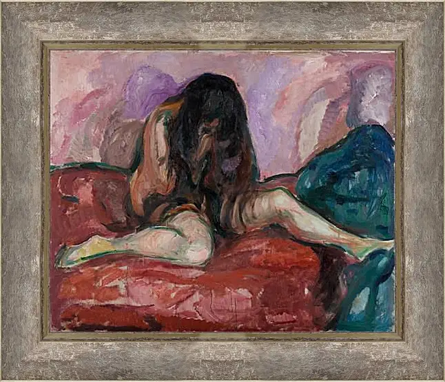 Картина в раме - Weeping Nude. Эдвард Мунк