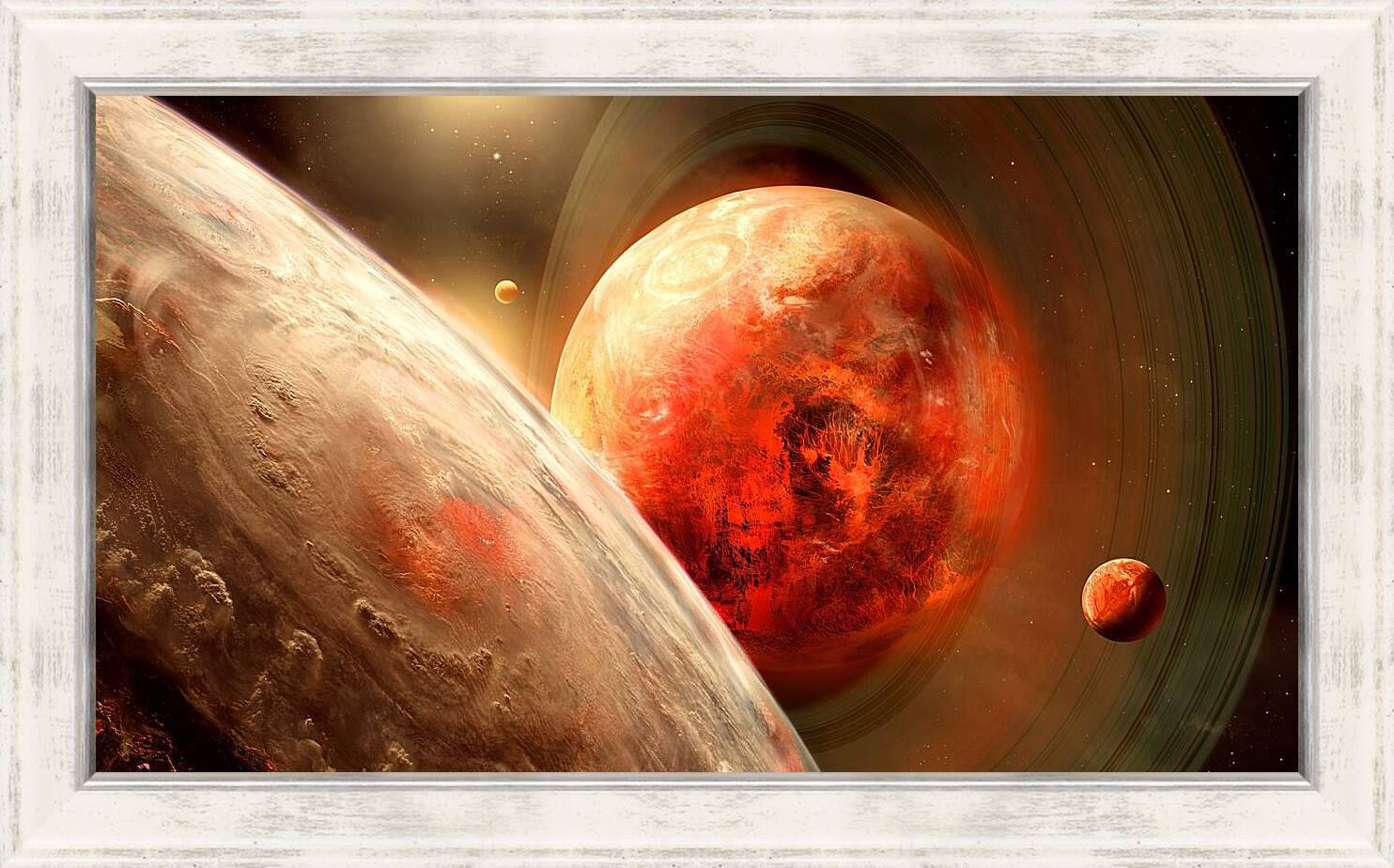 Картина в раме - Планеты и спутники