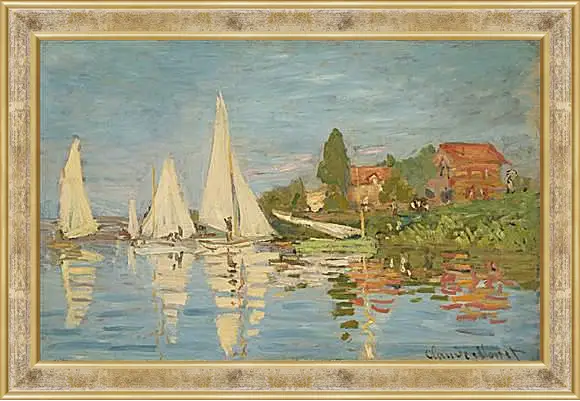 Картина в раме - Regatta at Argenteuil. Клод Моне