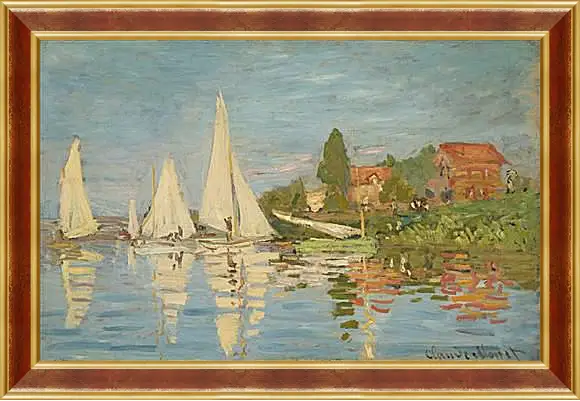 Картина в раме - Regatta at Argenteuil. Клод Моне