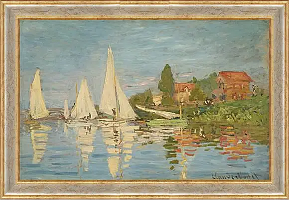 Картина в раме - Regatta at Argenteuil. Клод Моне