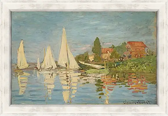 Картина в раме - Regatta at Argenteuil. Клод Моне