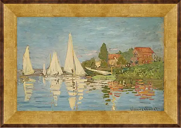 Картина в раме - Regatta at Argenteuil. Клод Моне