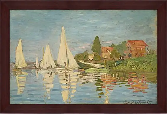 Картина в раме - Regatta at Argenteuil. Клод Моне