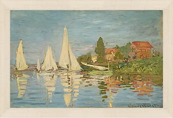 Картина в раме - Regatta at Argenteuil. Клод Моне