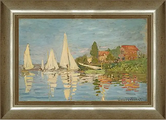 Картина в раме - Regatta at Argenteuil. Клод Моне