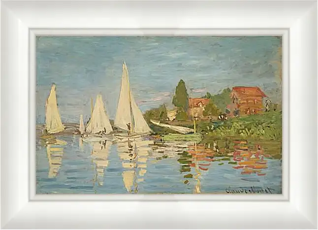 Картина в раме - Regatta at Argenteuil. Клод Моне