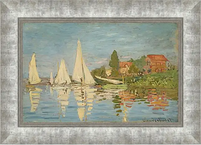 Картина в раме - Regatta at Argenteuil. Клод Моне