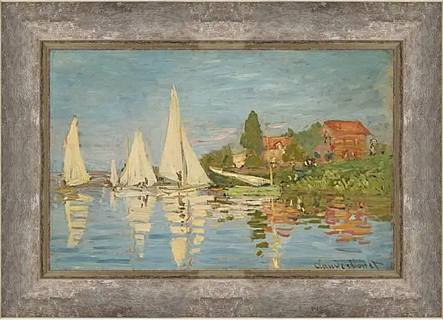 Картина в раме - Regatta at Argenteuil. Клод Моне