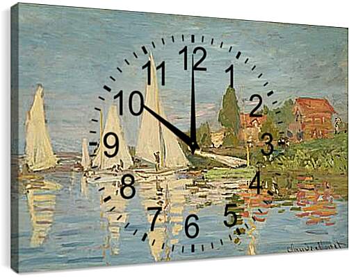 Часы картина - Regatta at Argenteuil. Клод Моне