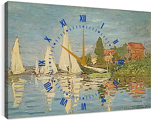 Часы картина - Regatta at Argenteuil. Клод Моне