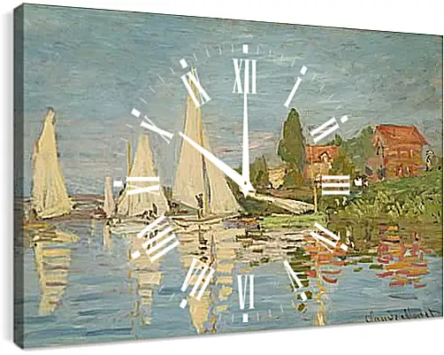 Часы картина - Regatta at Argenteuil. Клод Моне