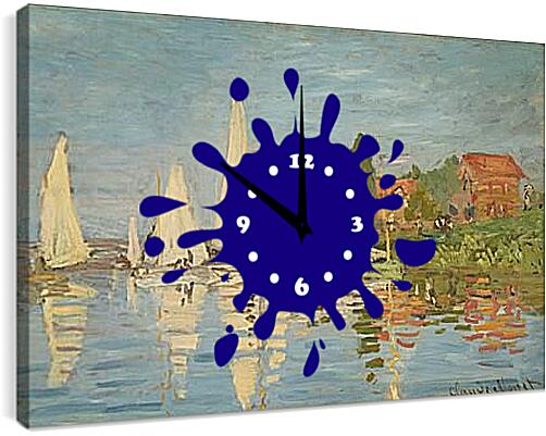Часы картина - Regatta at Argenteuil. Клод Моне