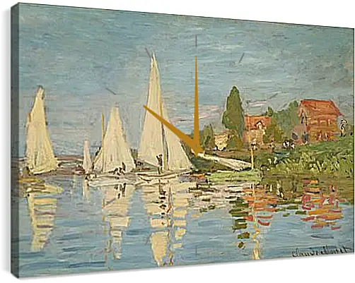 Часы картина - Regatta at Argenteuil. Клод Моне