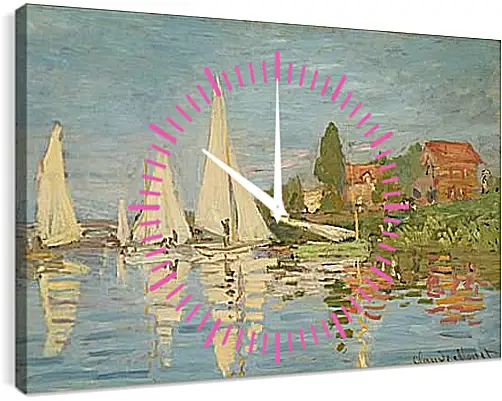 Часы картина - Regatta at Argenteuil. Клод Моне