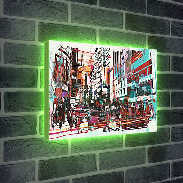 Лайтбокс световая панель - ART город