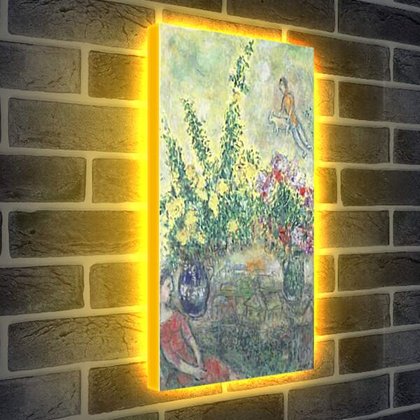 Лайтбокс световая панель - Le souvenir. (Воспоминание) Марк Шагал