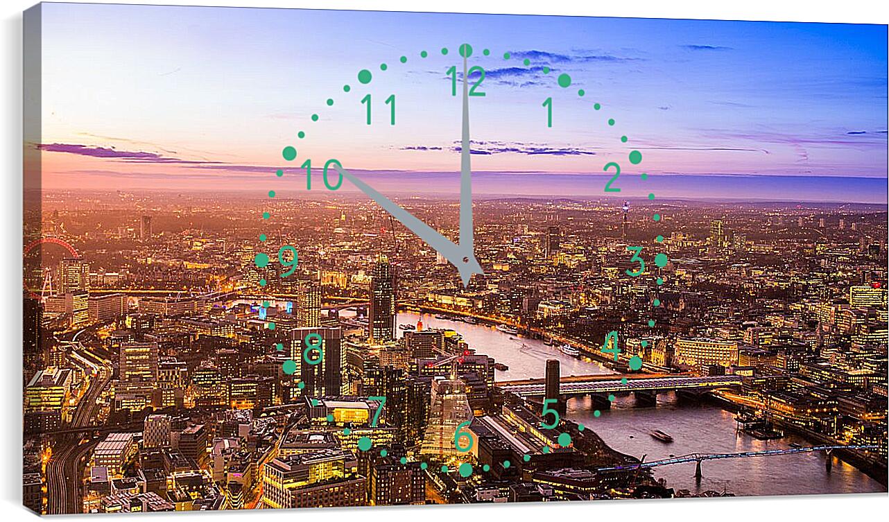 Часы картина - Вид на Лондон
