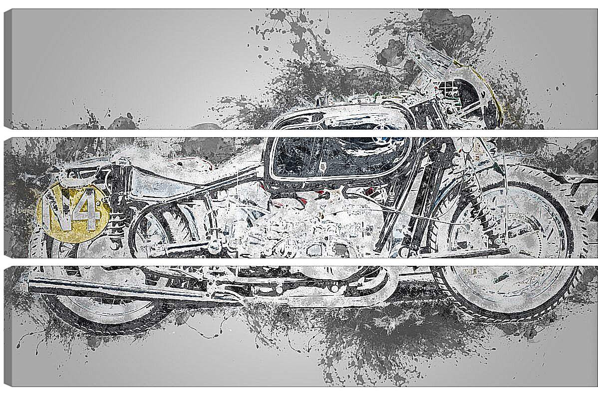 Модульная картина - Мотоцикл