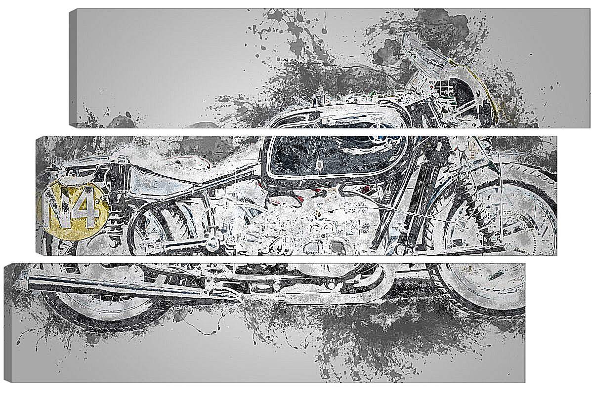 Модульная картина - Мотоцикл