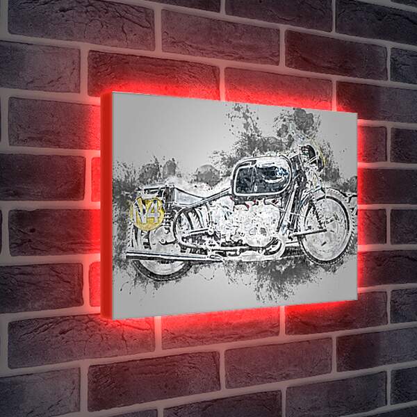 Лайтбокс световая панель - Мотоцикл