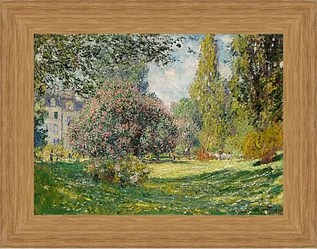 Картина в раме - Пейзаж  Парк Монсо. Клод Моне