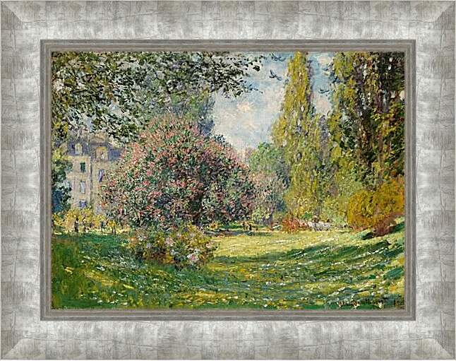 Картина в раме - Пейзаж  Парк Монсо. Клод Моне