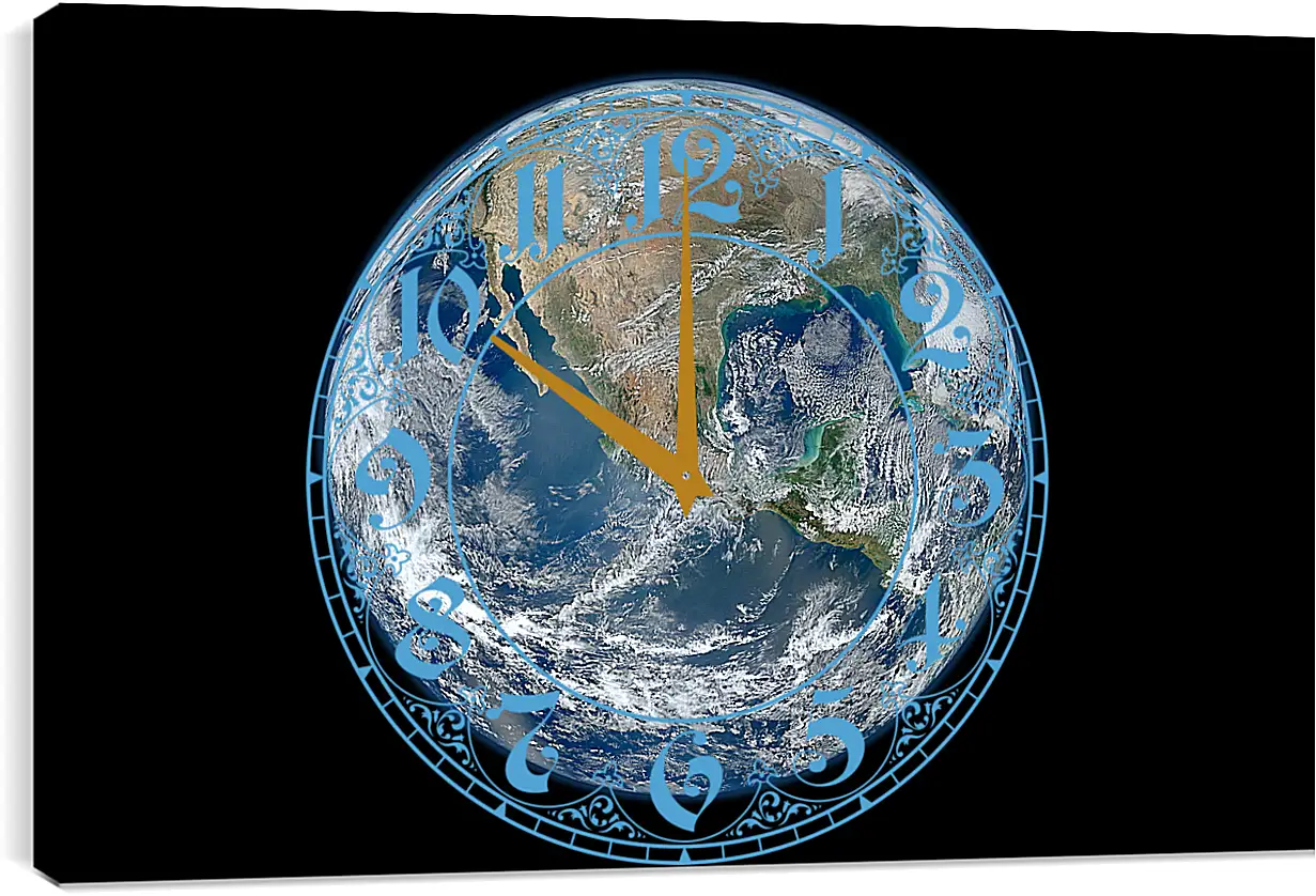 Часы картина - Космос
