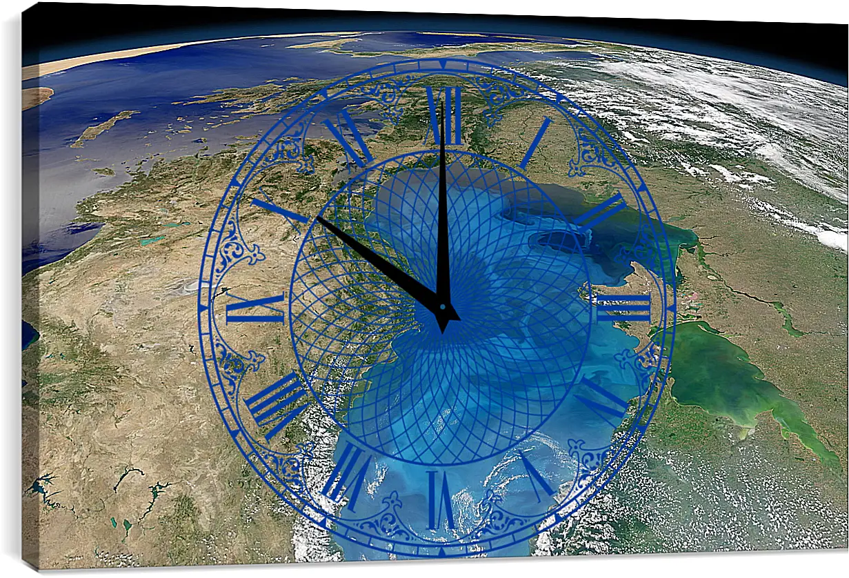 Часы картина - Космос