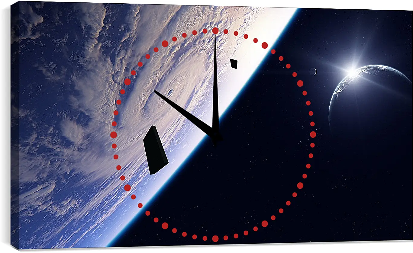 Часы картина - Космос