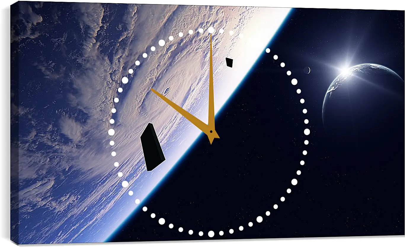 Часы картина - Космос