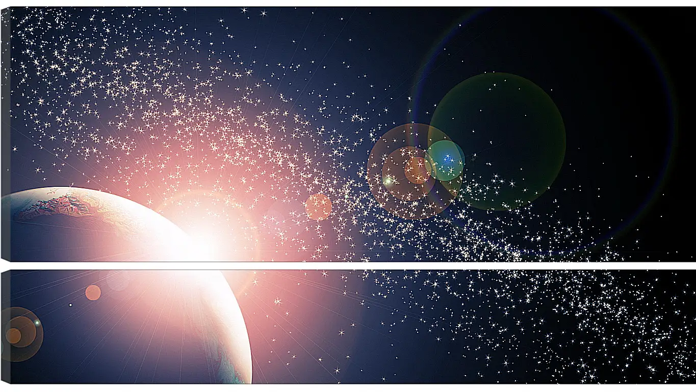 Модульная картина - Космос