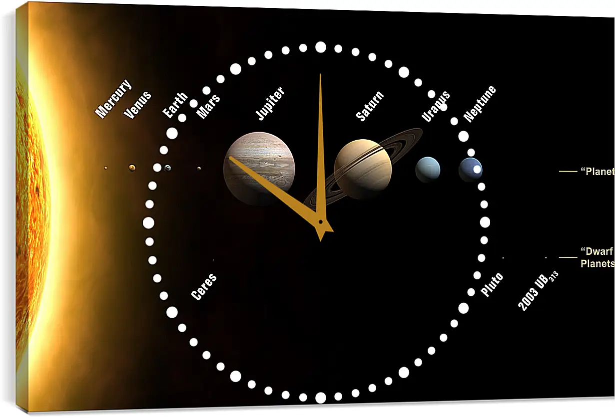 Часы картина - Космос
