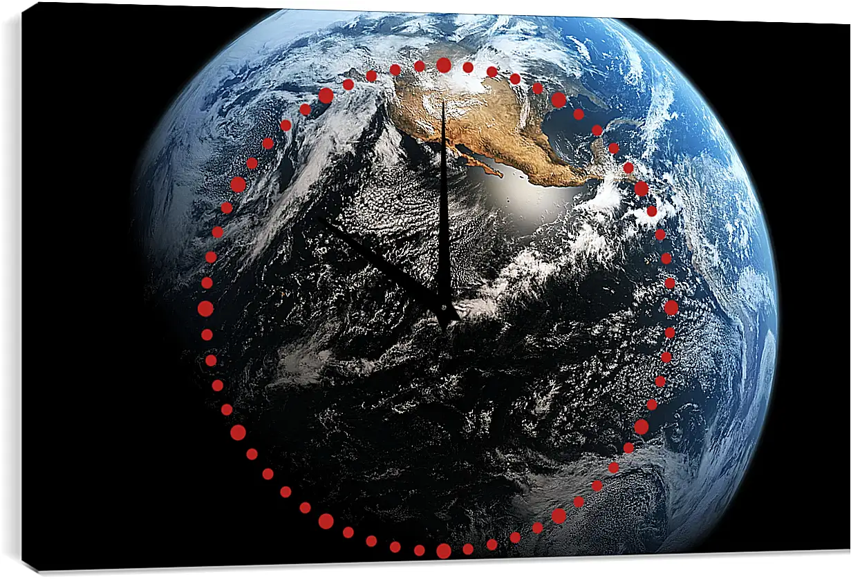 Часы картина - Космос
