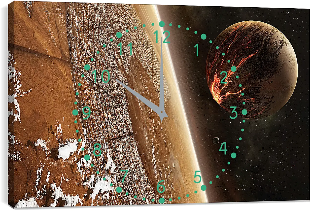 Часы картина - Космос