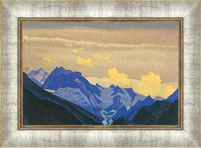 Картина в раме - Ледники Гималаев. Рерих Николай