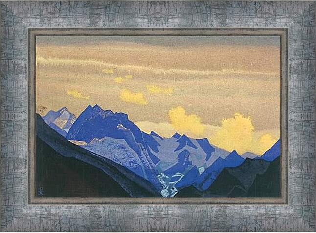 Картина в раме - Ледники Гималаев. Рерих Николай