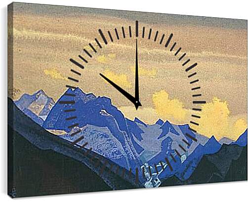 Часы картина - Ледники Гималаев. Рерих Николай