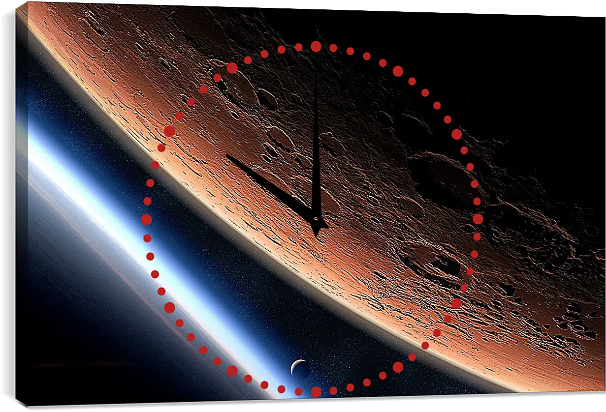Часы картина - Космос