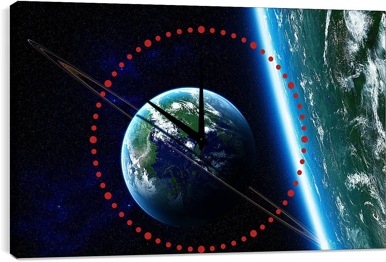 Часы картина - Космос