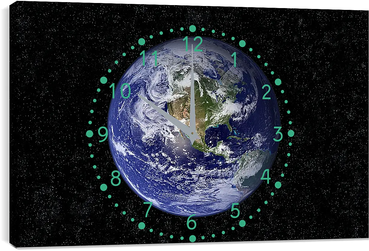 Часы картина - Космос