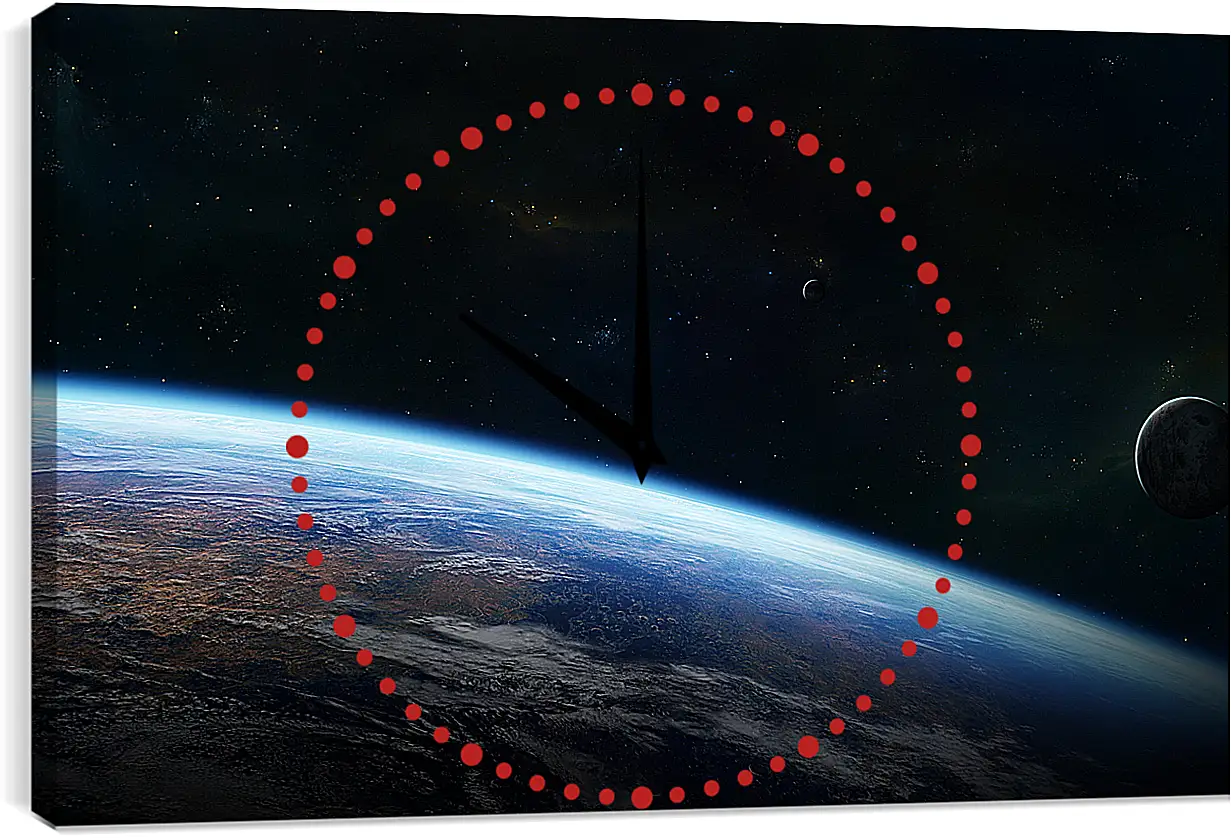 Часы картина - Космос