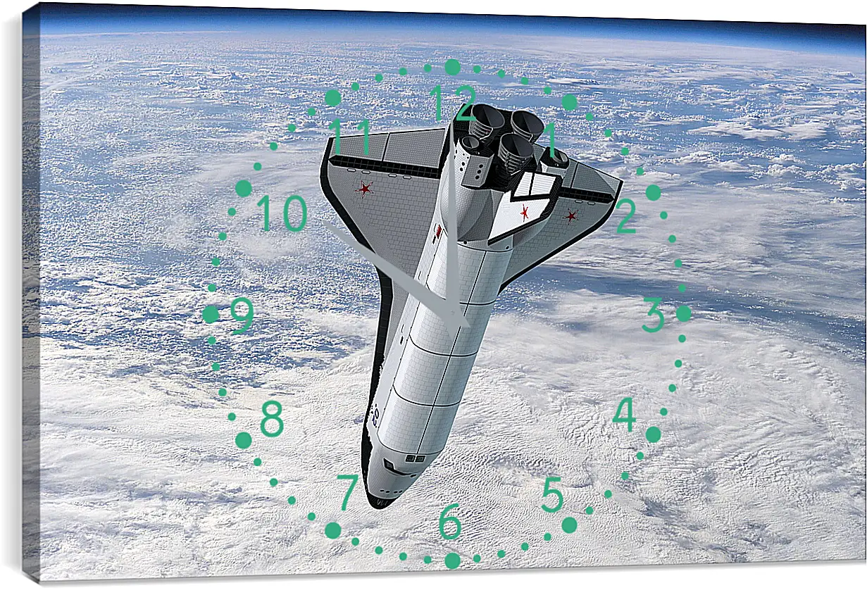 Часы картина - Космос