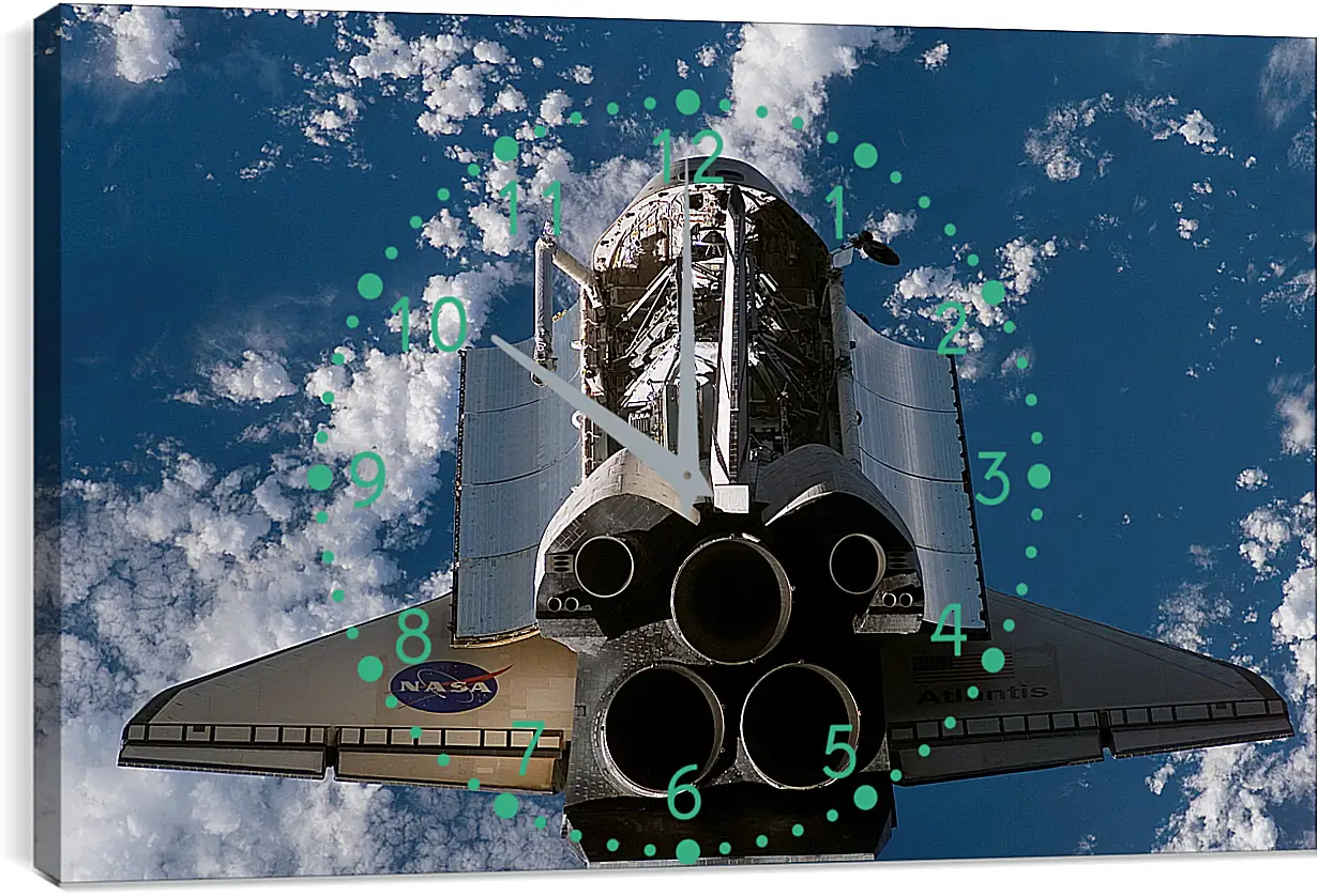 Часы картина - Космос