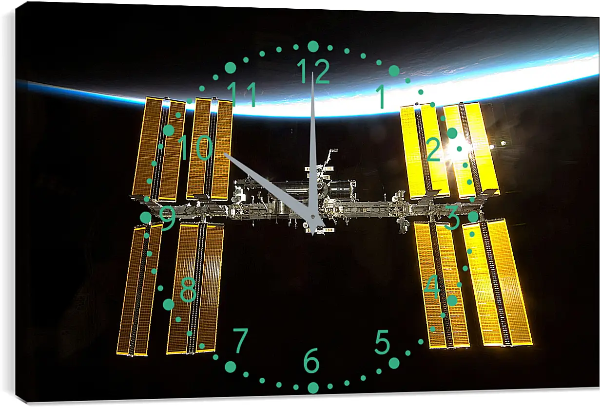 Часы картина - Космос