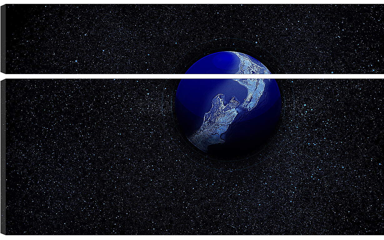 Модульная картина - Синяя планета